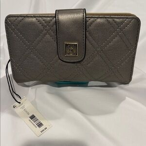 KATE LANDRY Quilted Metallic Wallet